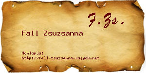 Fall Zsuzsanna névjegykártya